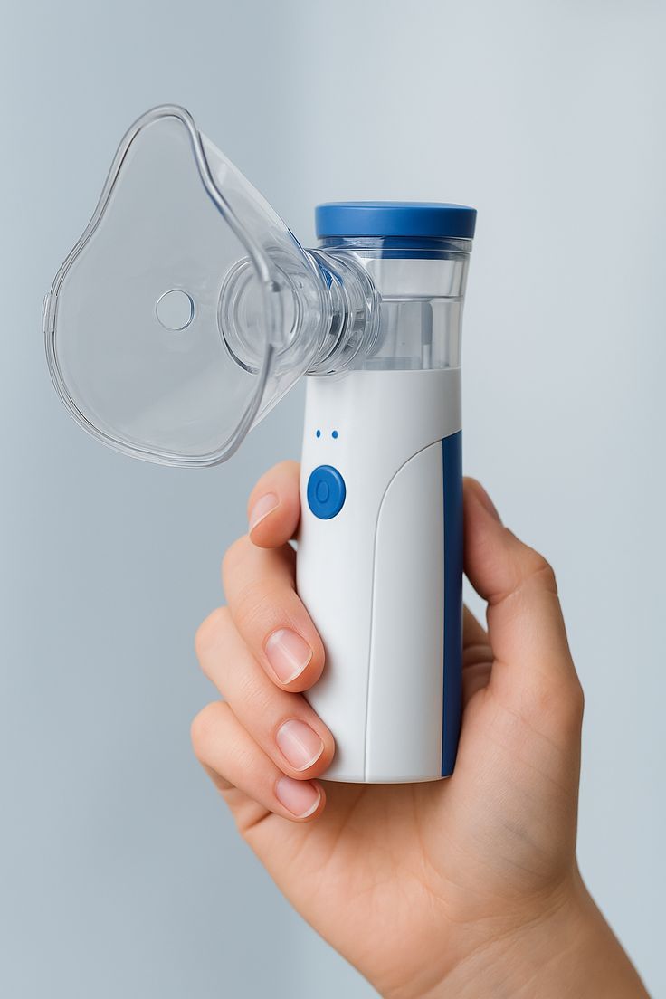Portable Mesh Nebulizer for Adults & Kids | Silent Handheld Inhaler for Asthma & Respiratory Care