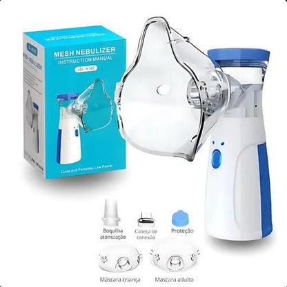 Portable Mesh Nebulizer for Adults & Kids | Silent Handheld Inhaler for Asthma & Respiratory Care